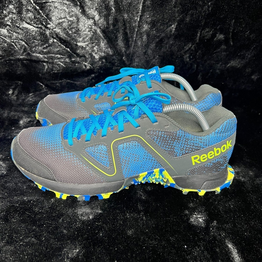 Reebok Dirtkicker Trail II V65886‎ Mens US 9 Running Shoes Gray Blue Sneakers